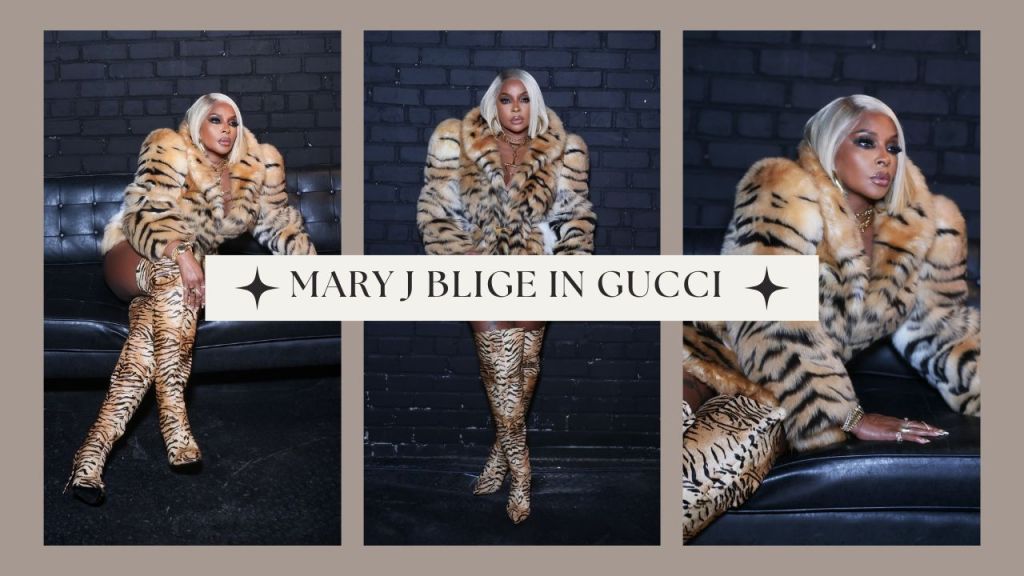 Mary J. Blige Turns Heads in a $48,000 Gucci Tiger-Print Coat and Custom Jennifer Le&nbsp;Boots